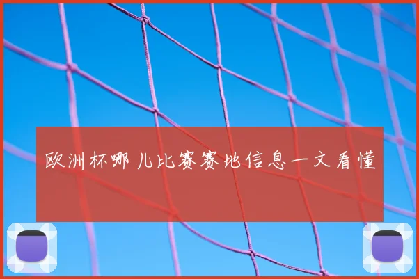 欧洲杯哪儿比赛赛地信息一文看懂